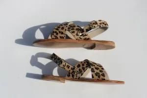 Leo - Camel Sole - Slingback Cross Sandals
