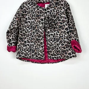 Leopard pattern coats, with colored background