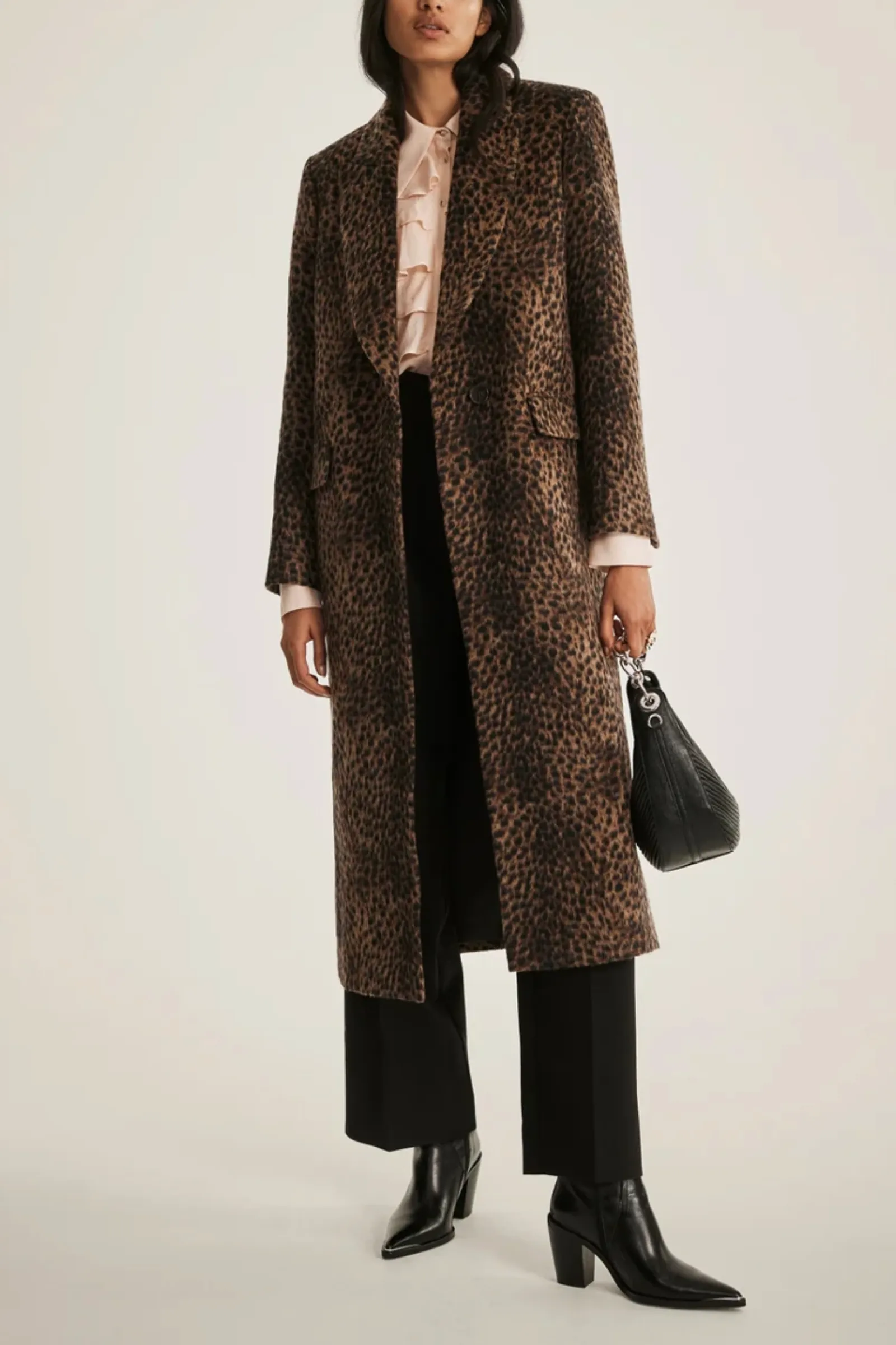 Leopard Print Long Coat
