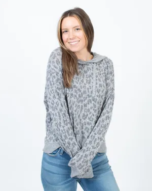 Leopard Print Pullover Hoodie Sweatshirt