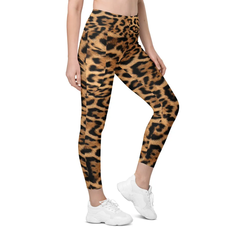 Leopard Skin Leggings with Pockets
