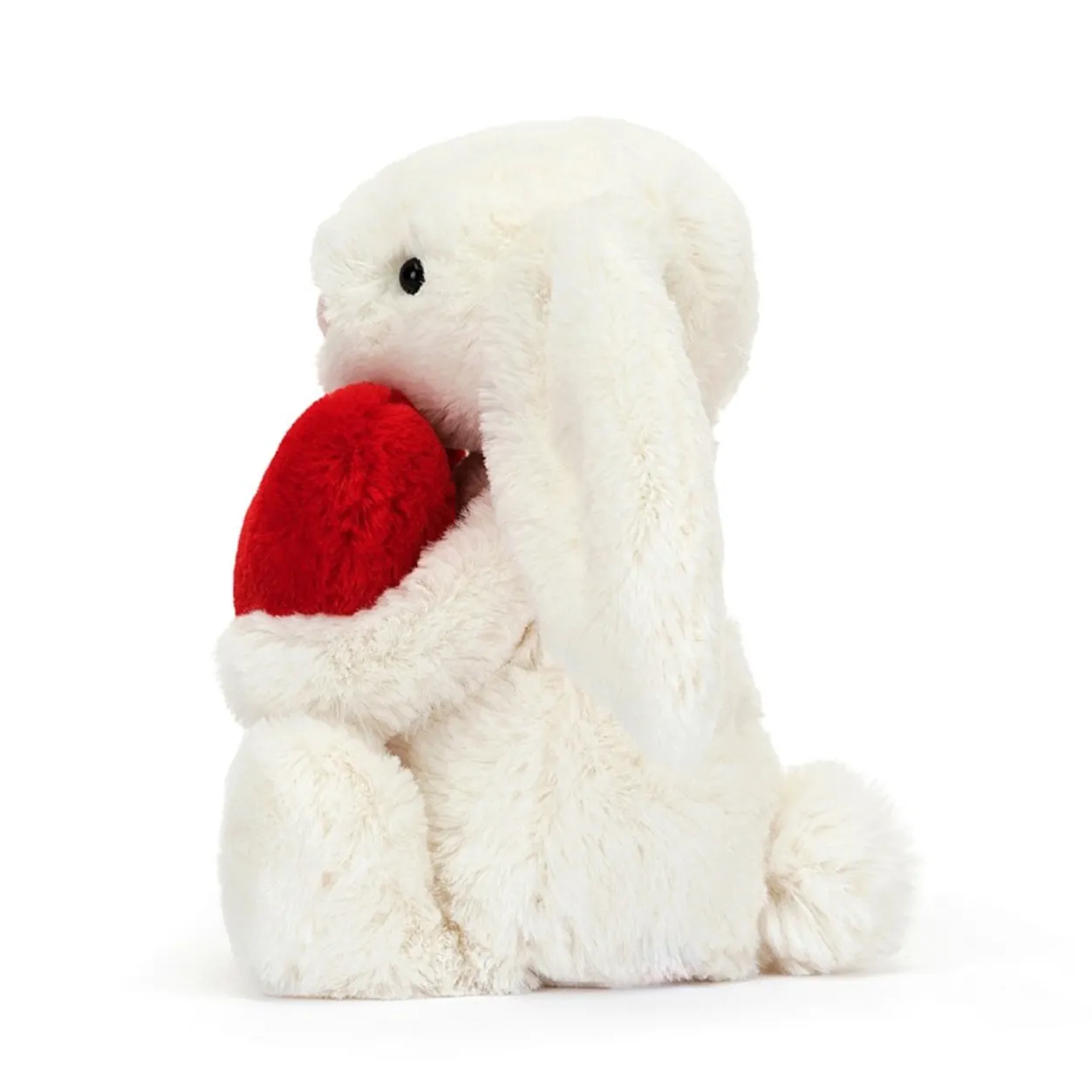 Little Red Love Heart Bashful Bunny