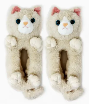 Molly The Kitty Plush Non-Slip Slippers Large 9-10