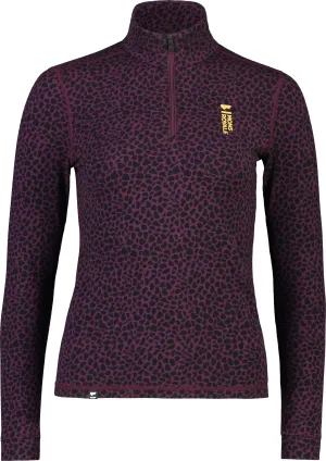 Mons Royale Women&#x27;s Cascade Merino Flex 200 1/4 Zip Winter Leopard | Buy Mons Royale Women&#x27;s Cascade Merino Flex 200 1/4 Zip Winter Leopard here | Outnorth