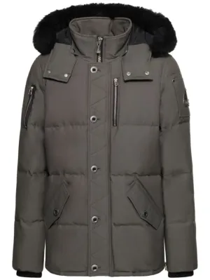 Moose Knuckles   3Q cotton down jacket w/ faux fur 
