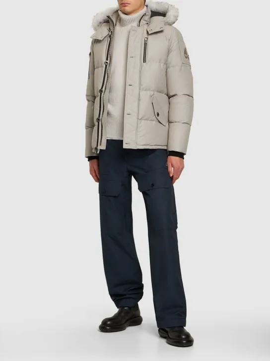Moose Knuckles   3Q cotton down jacket w/ faux fur 