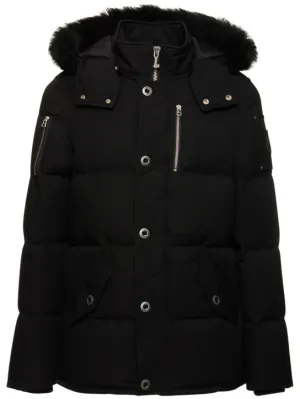 Moose Knuckles   3Q cotton down jacket w/ faux fur 