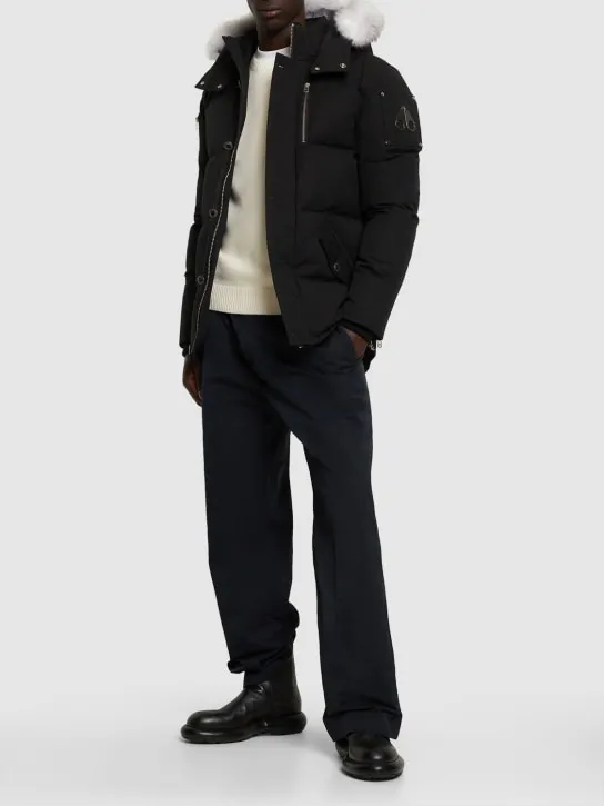Moose Knuckles   3Q cotton down jacket w/ faux fur 