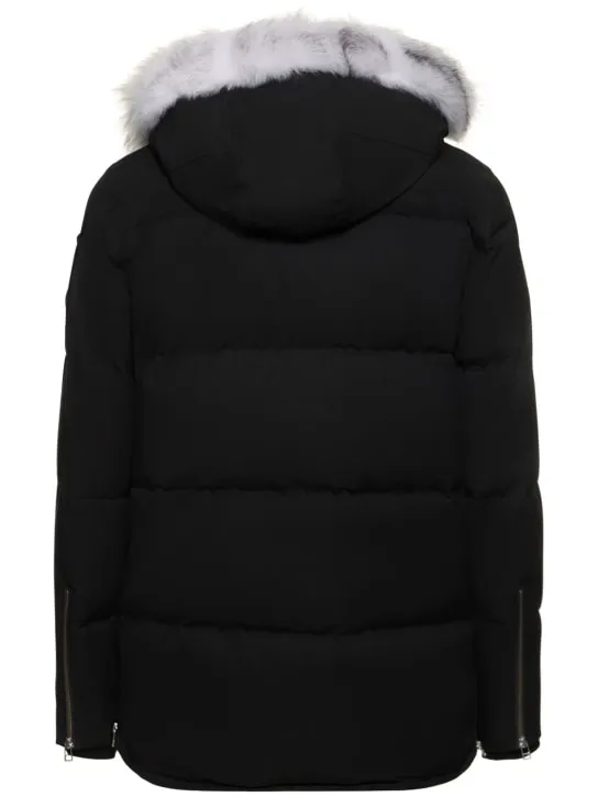Moose Knuckles   3Q cotton down jacket w/ faux fur 