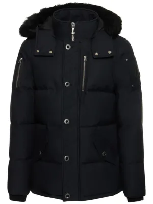 Moose Knuckles   3Q cotton down jacket w/ faux fur 