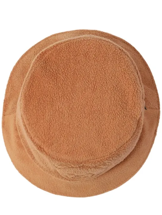 Moschino   Faux fur teddy bucket hat 