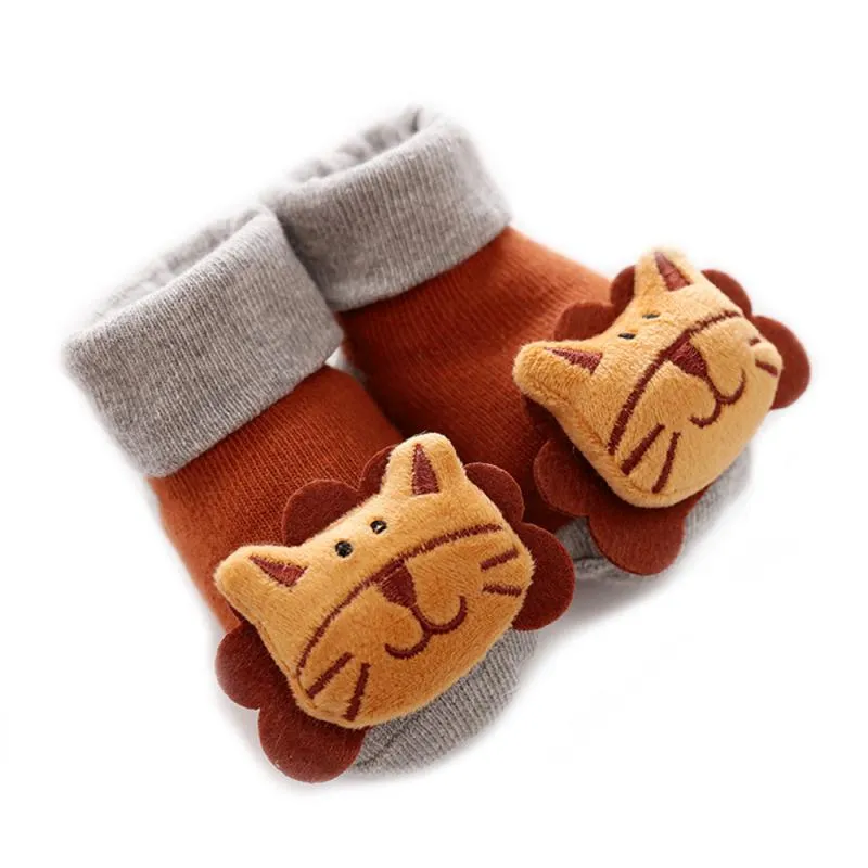 Newborn Anti-Slip Rattle Socks