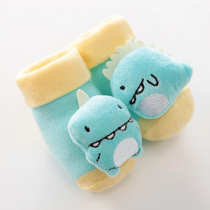 Newborn Anti-Slip Rattle Socks