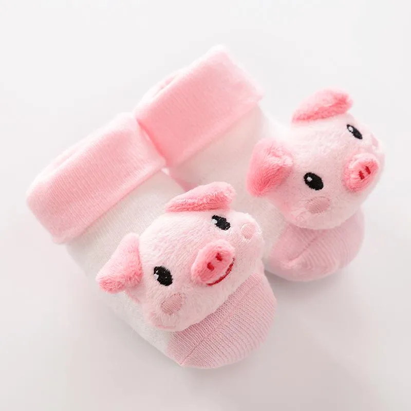 Newborn Anti-Slip Rattle Socks