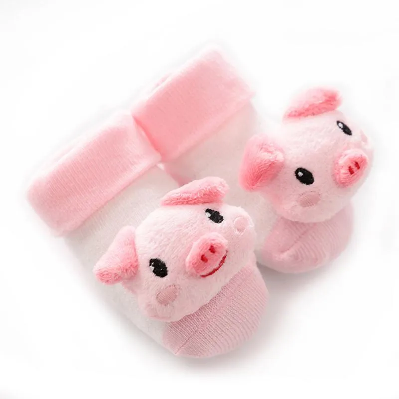 Newborn Anti-Slip Rattle Socks