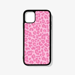 Pink Leopard Glass Case