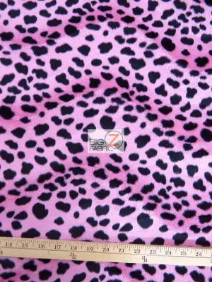 Pink Velboa Dalmatian Dog Animal Short Pile Fabric / By The Roll - 25 Yards