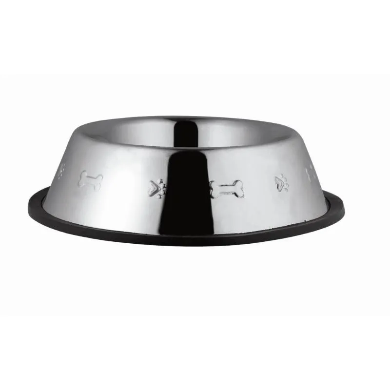 Raintech Steel bowl with anti-slip rubber, printed pattern 0,220l / 12cm