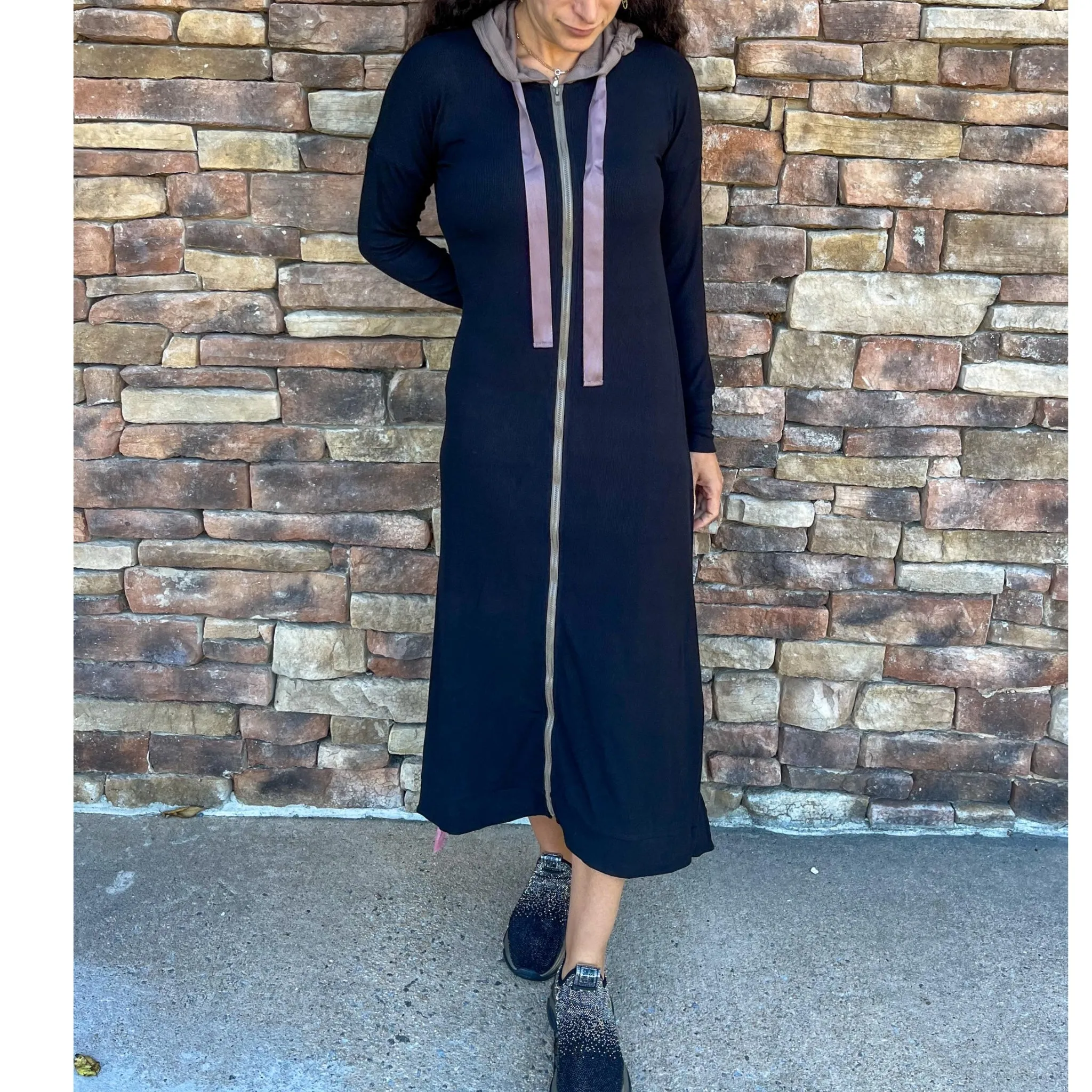Rib Zip Dress