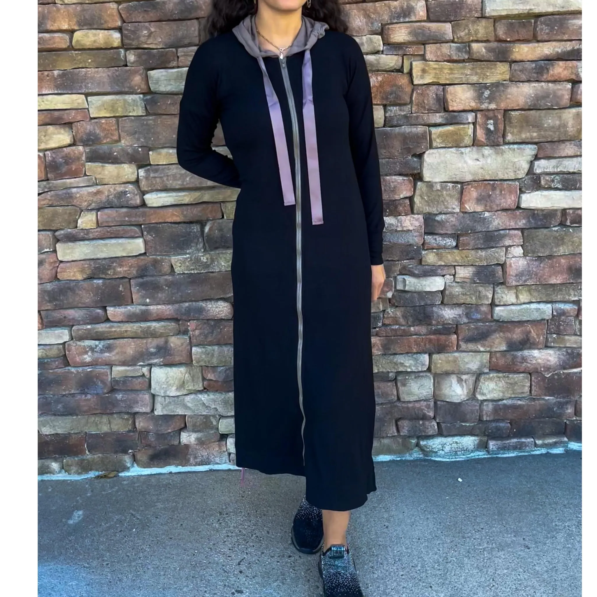 Rib Zip Dress