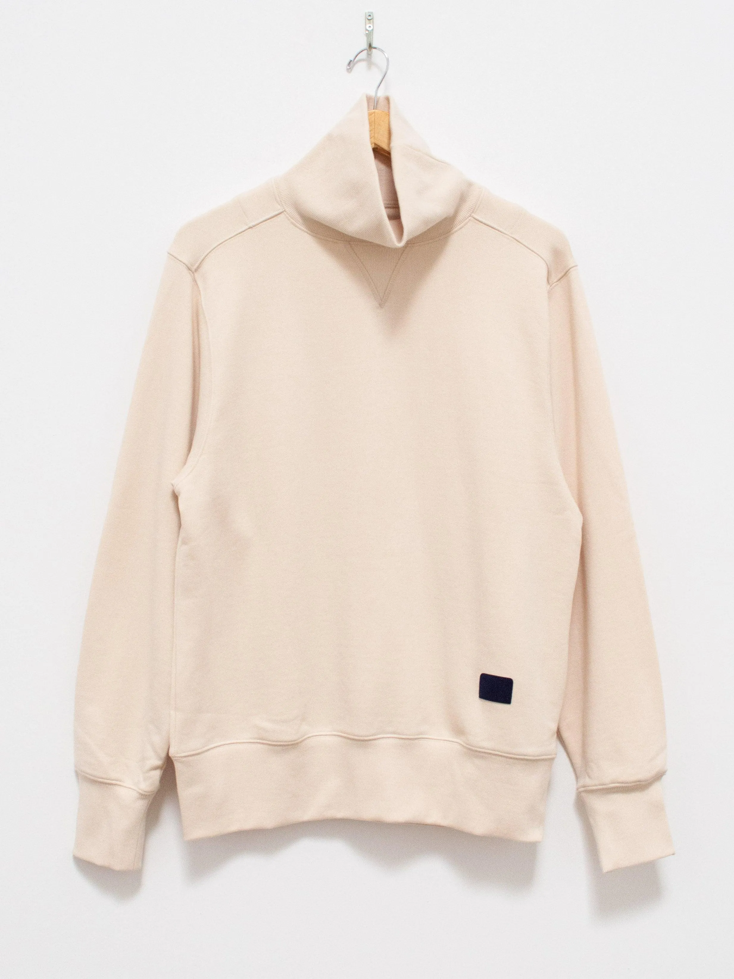 Ribbed Turtleneck Sweat Jersey - Vaseline
