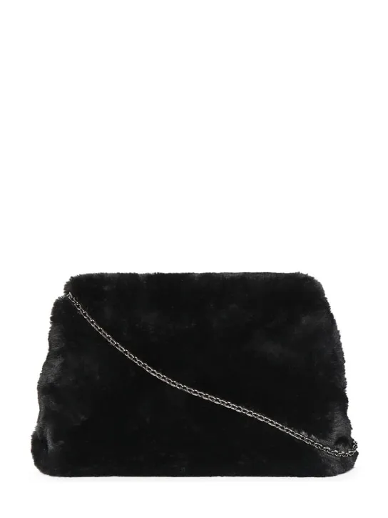Roger Vivier   Mini RV Bouquet faux fur clutch 