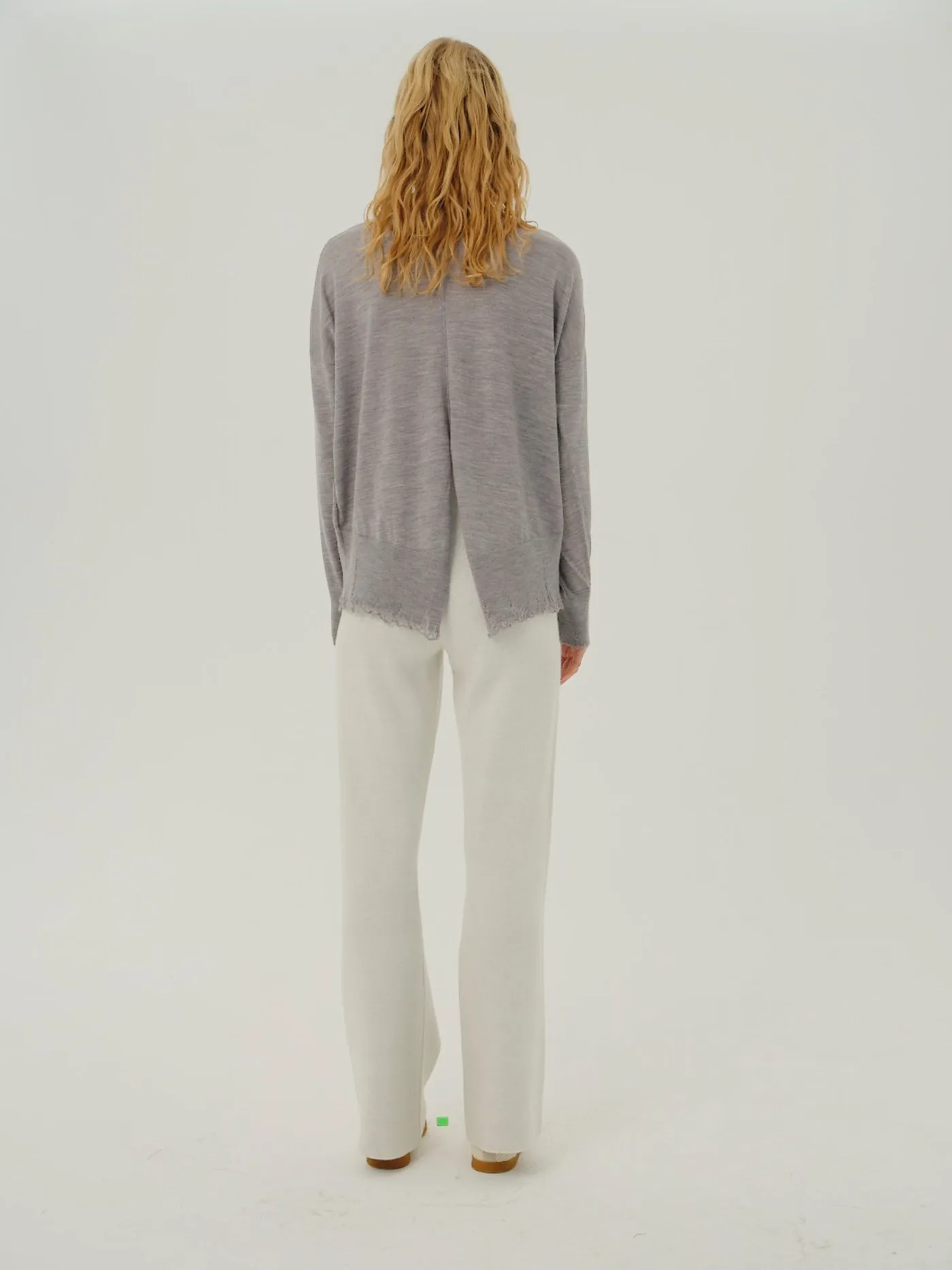 Sato - 100% Wool Turtleneck Gray Sweater