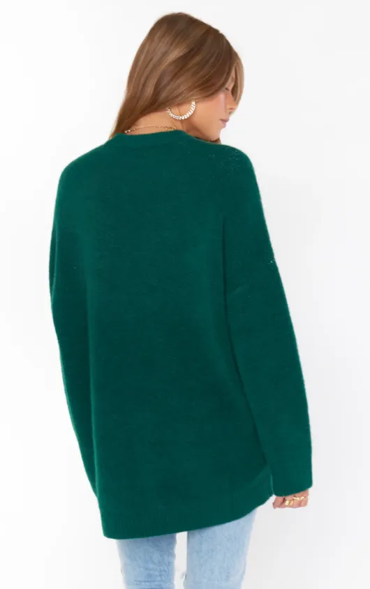 Show Me Your Mumu Classic Crewneck Sweater - Martini Graphic Knit