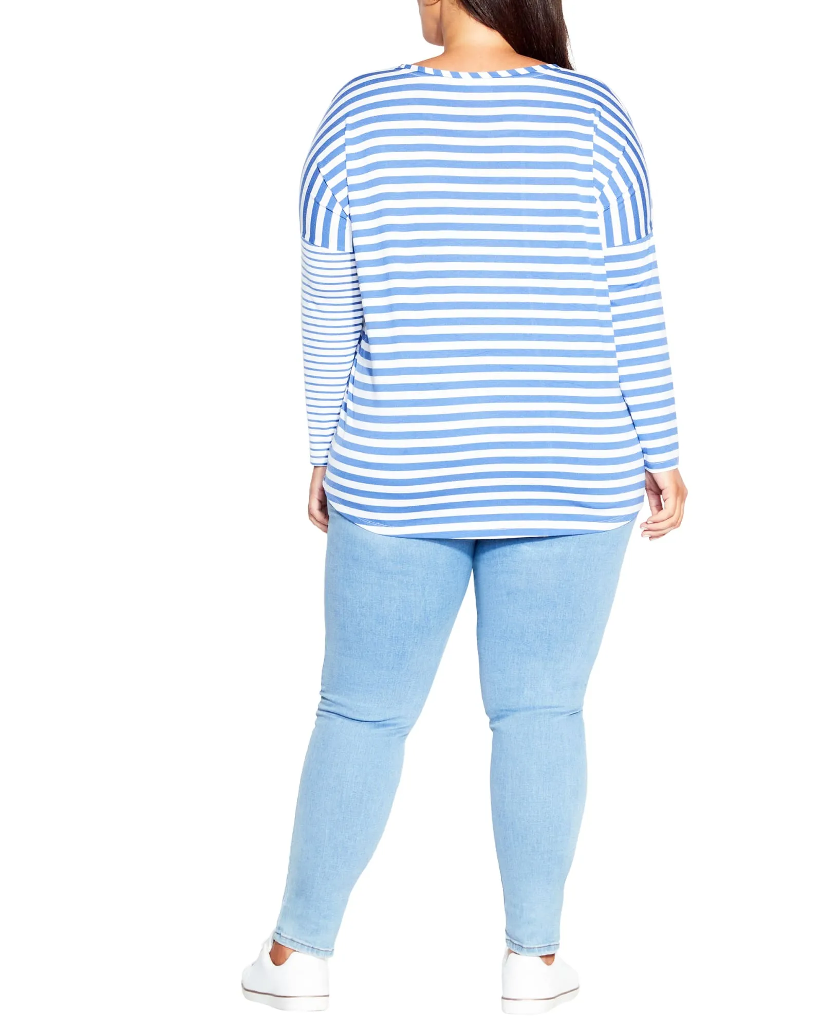 Sina Stripe Top | Bluebird