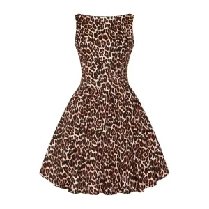 Tea Dress - Leopard Print