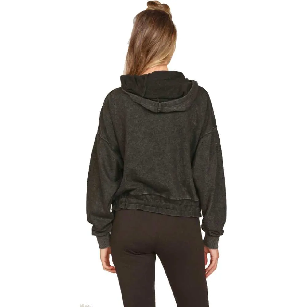 Terry Hoodie With Black Stars