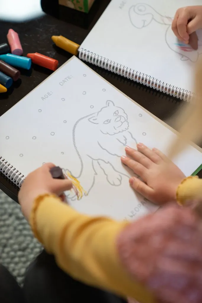 Toddlers First Colouring Book - Endangered Animals