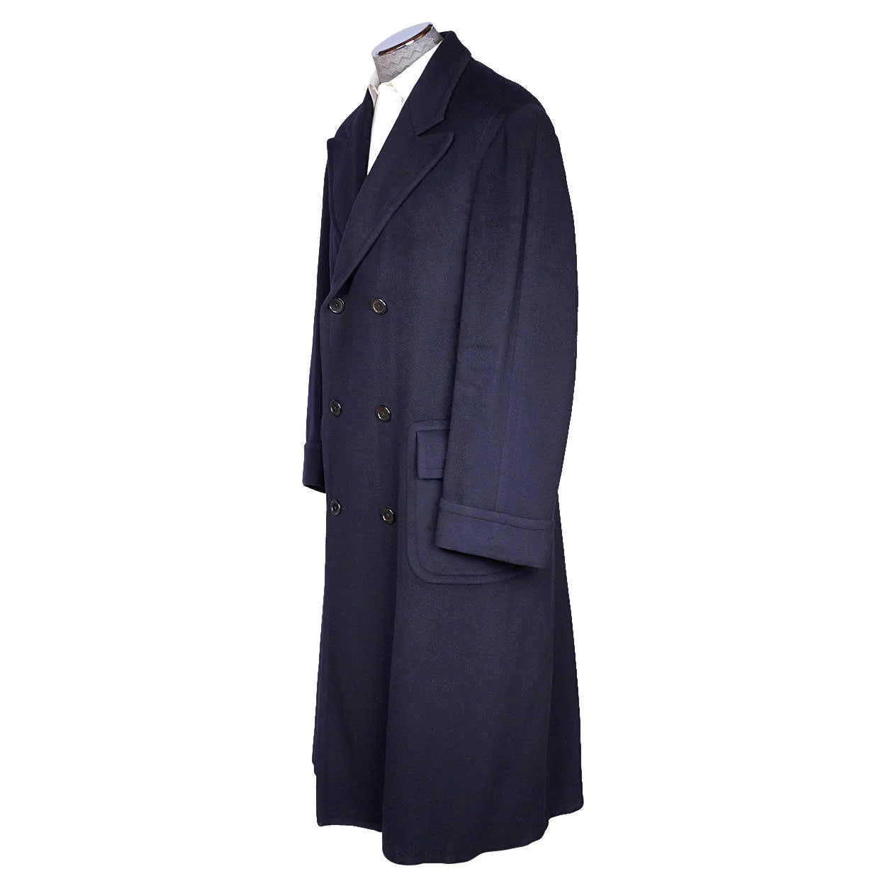 Vintage Ralph Lauren Polo Overcoat 1980s Made in USA Quality Coat Size 44 Long