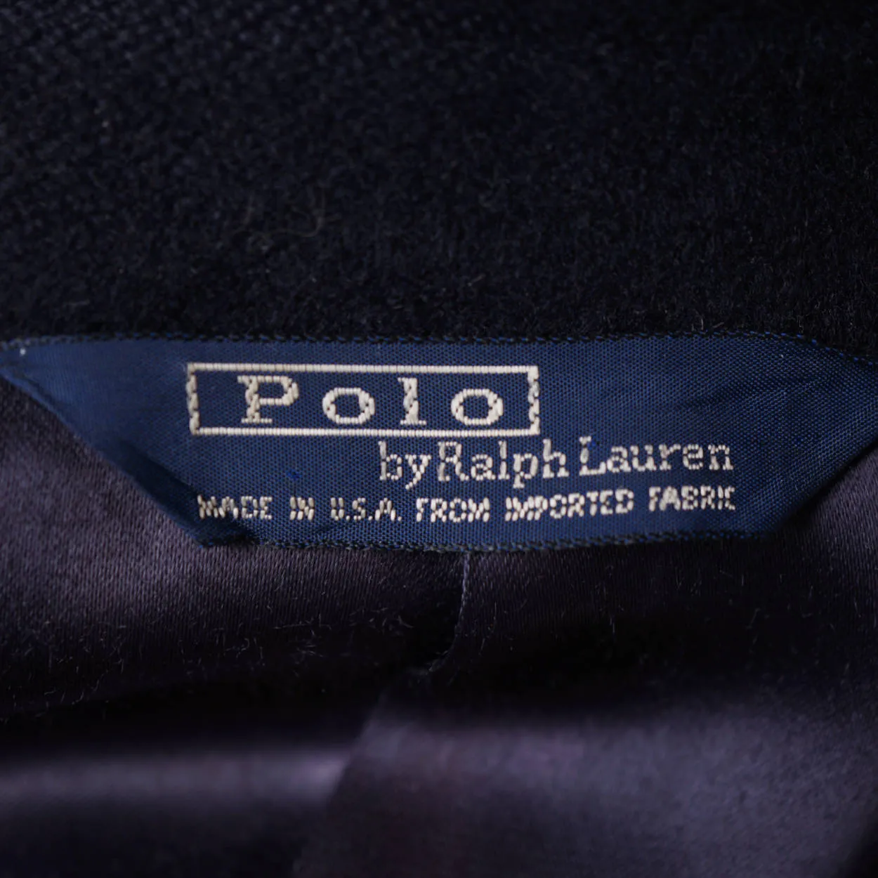 Vintage Ralph Lauren Polo Overcoat 1980s Made in USA Quality Coat Size 44 Long